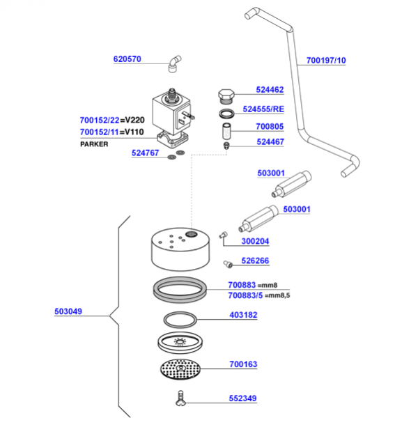 BFC - Group head solenoid operated