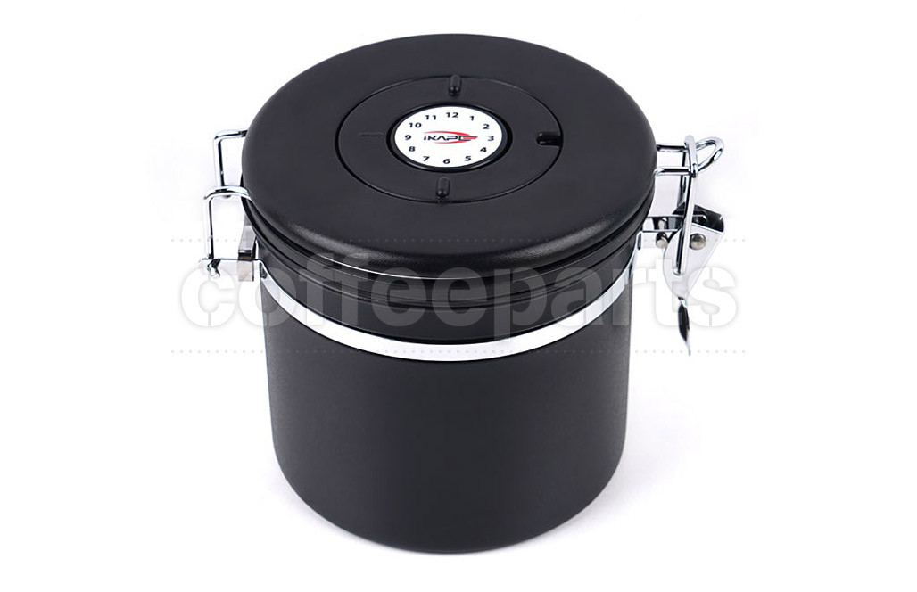 iKape Coffee bean storage canister 600g: Black 