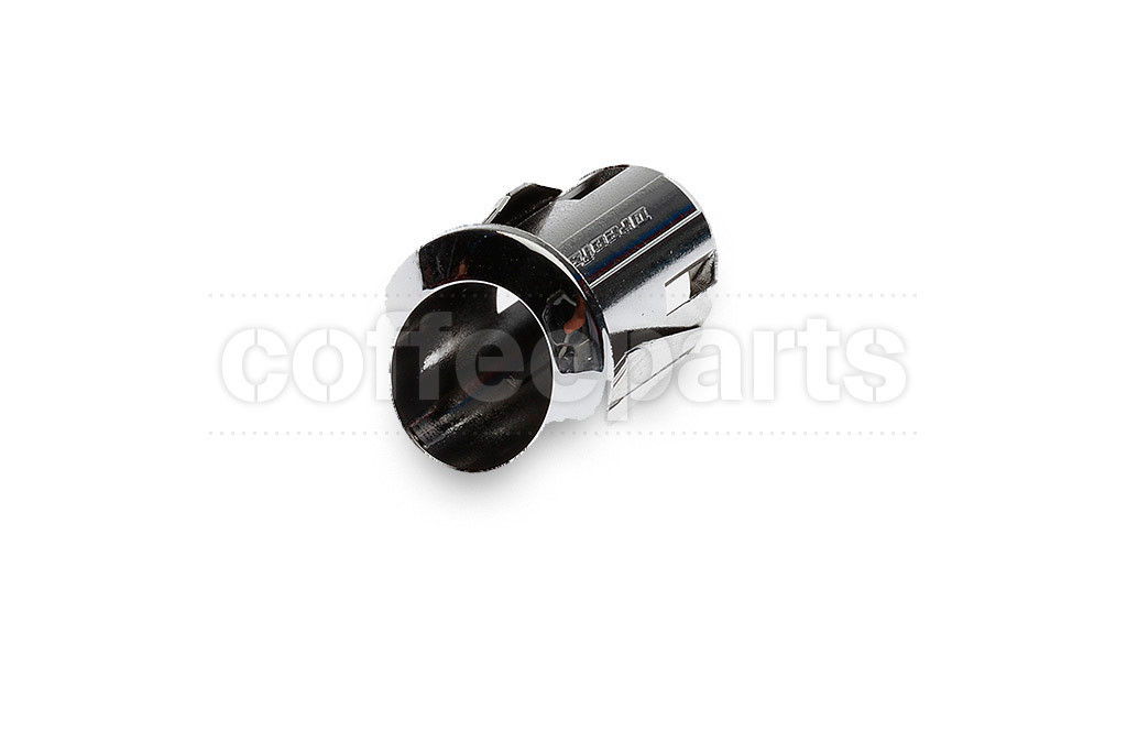 Silver oval button support
