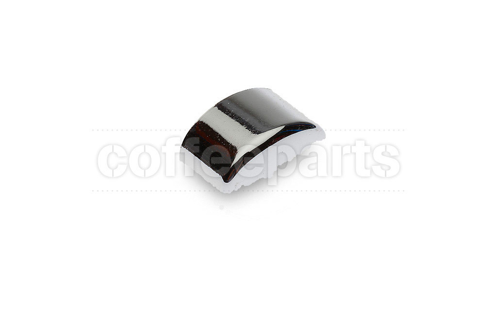 Silver oval button