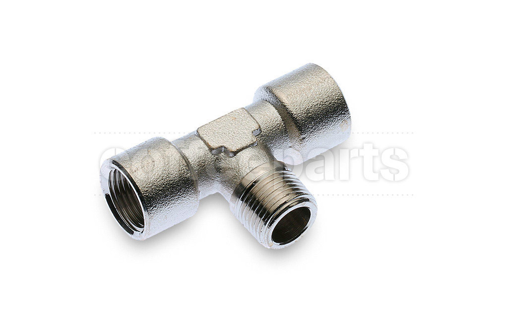 Fitting t-shaped 3/8ffm inch bsp