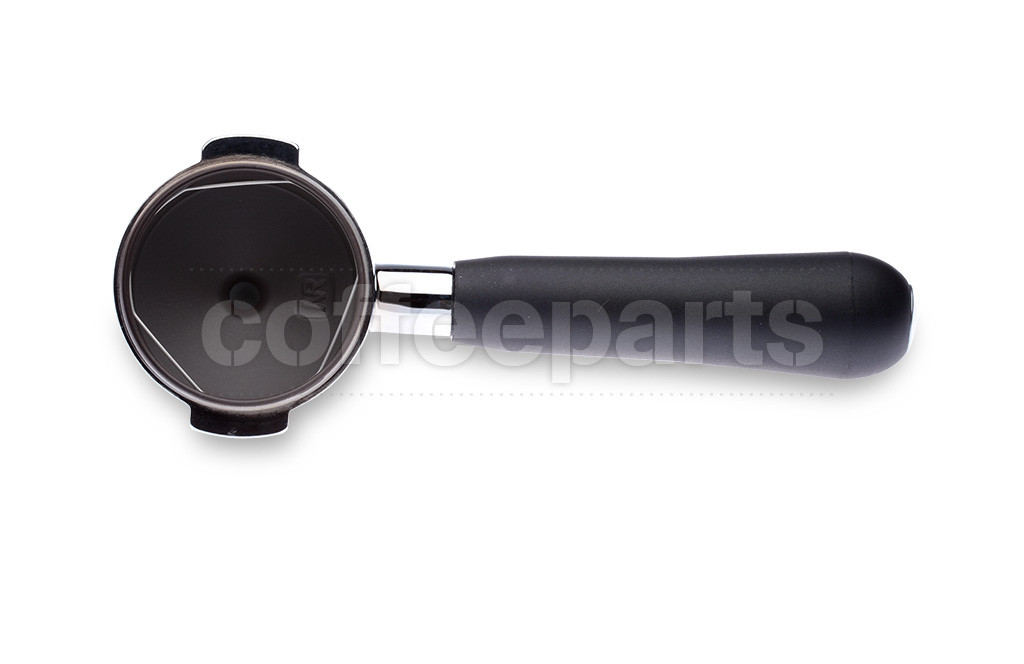 Portafilter with black teflon coating to fit Aurora, Brugnetti, Futurmat