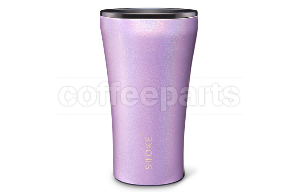 Sttoke 12oz Ceramic Reusable Coffee Cup: Unicorn Purple