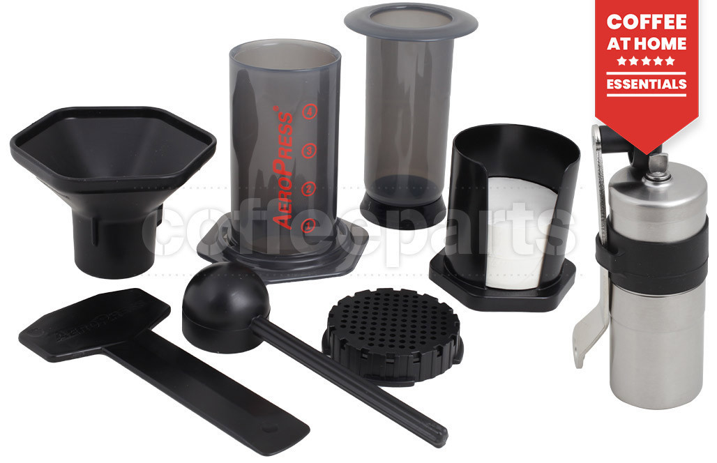 Aeropress Coffee Maker Kit inc Porlex Mini Grinder and 350 Filters