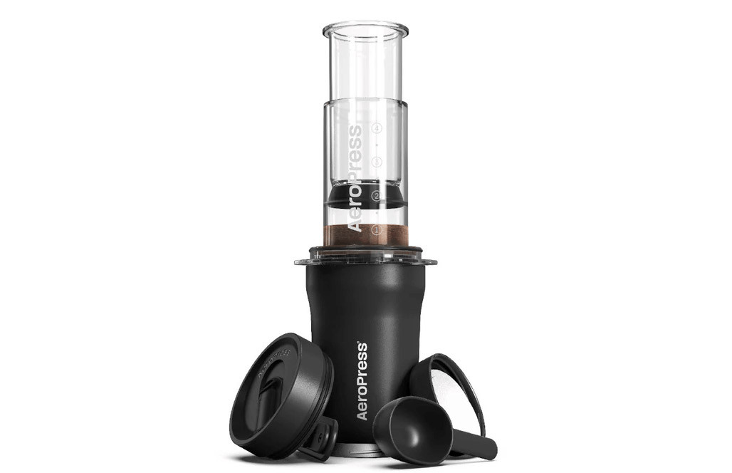 AeroPress GO Plus Travel Coffee Maker: Black