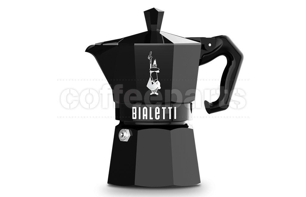 Bialetti Moka Exclusive Stove Top Coffee Maker, features a comfortable handle.