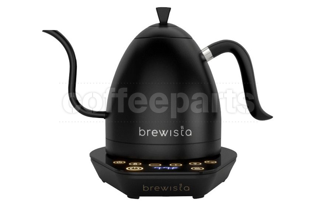 Brewista 1lt Artisan Variable Temp Gooseneck Kettle: Black/Black