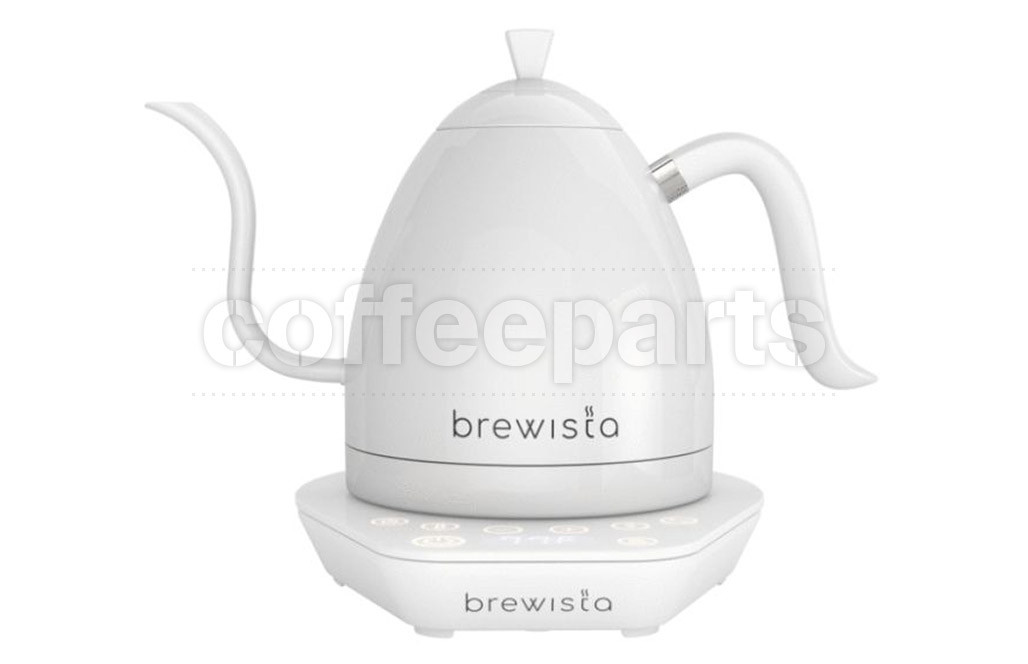 Brewista 1lt Artisan Variable Temp Gooseneck Kettle: White/White