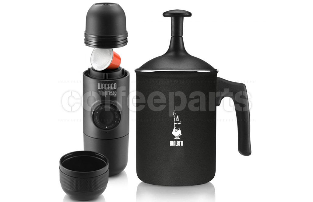 Wacaco Minipresso NS and Tutto Crema Milk Frother 