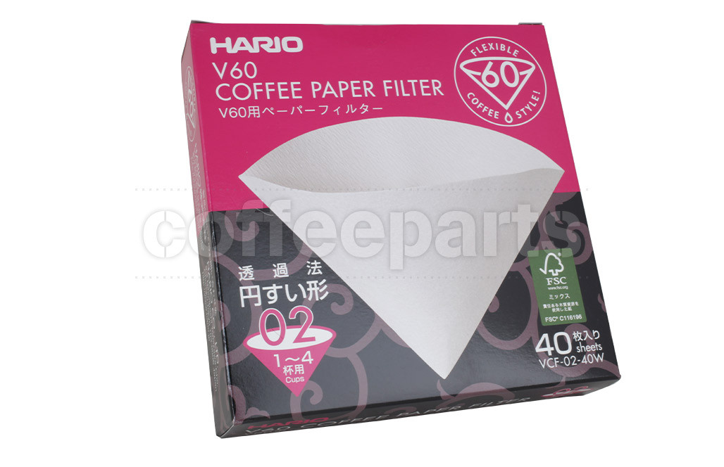 Hario 2-Cup V60 Drip Filter Papers (40pcs) 