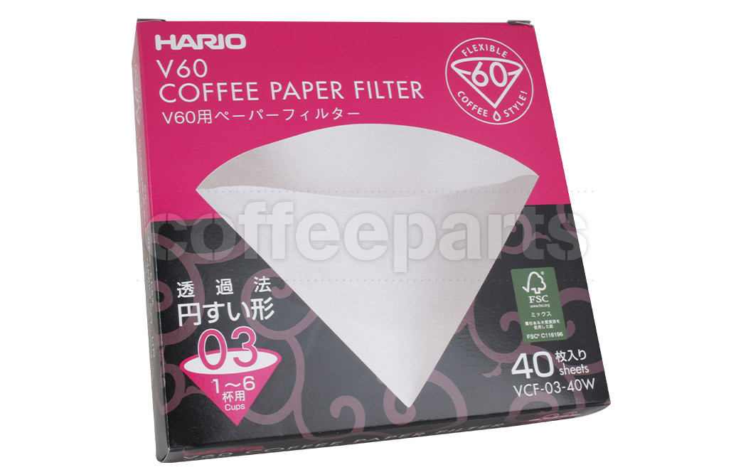Hario 3-Cup V60 Drip Filter Papers (40pcs) 
