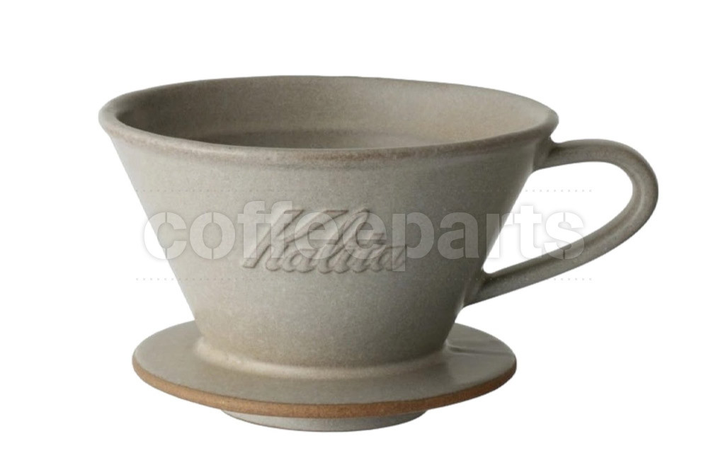 Kalita MI 185 Pottery Wave Coffee Dripper: Sand Beige