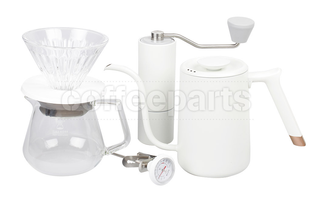 Timemore Chestnut C1 Pour Over Set: White