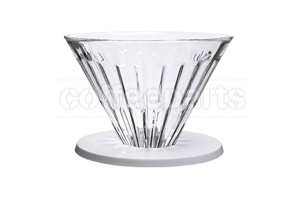 Timemore 2-Cup Crystal Eye Brew Coffee Dripper: White