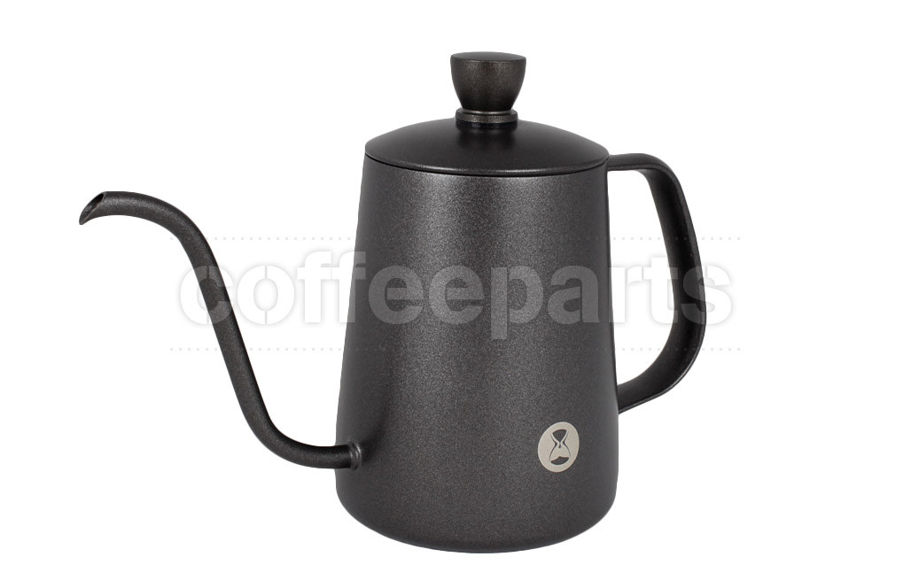 Timemore black gooseneck kettle with precision pouring spout.