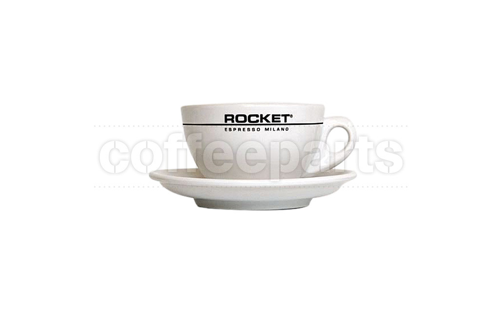 Rocket 180ml Cappuccino Cofee Cups (6 Cups/Saucers)