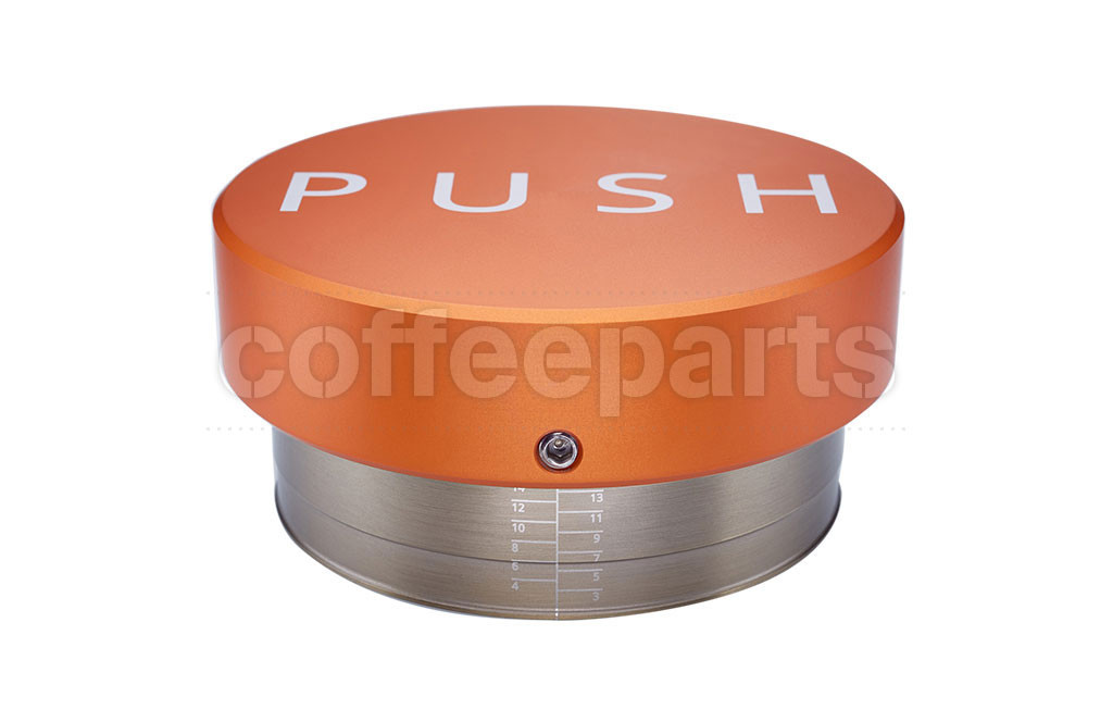 Clockworks Push Orange 58.5mm Coffee Tamper