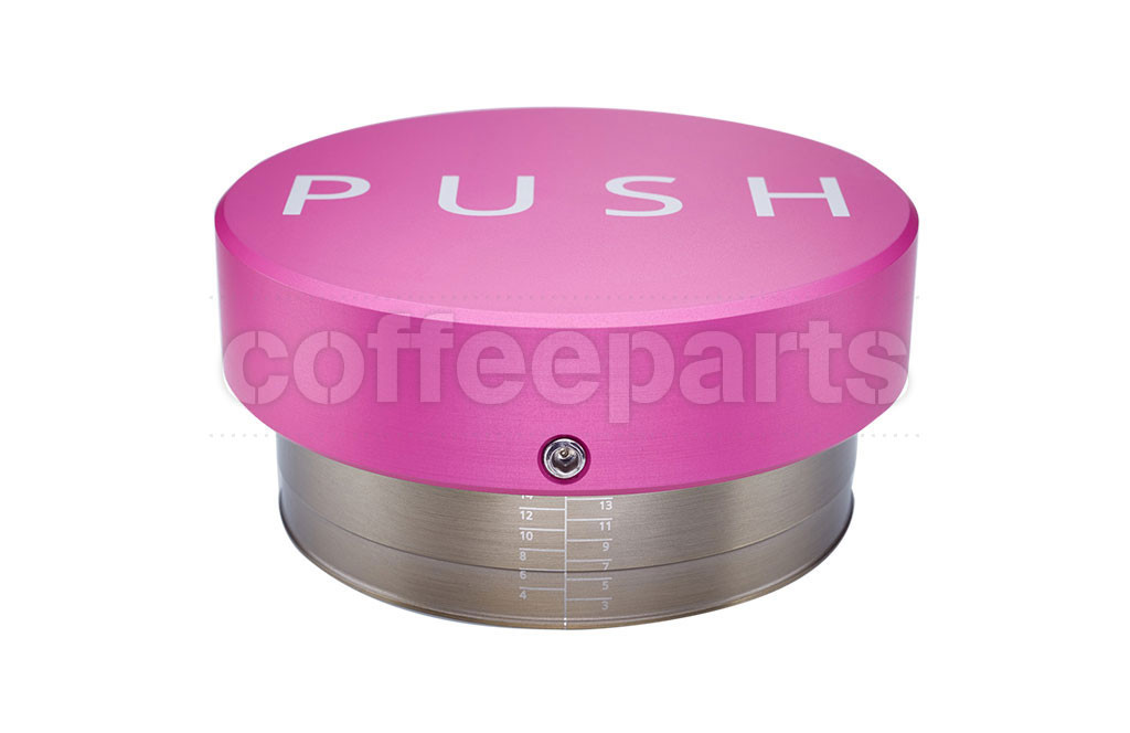 Clockworks Push Pink 58.5mm Coffee Tamper