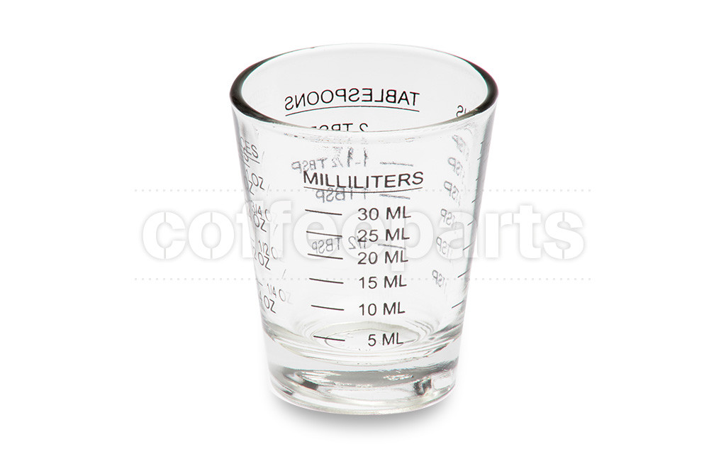 Measured multi-use glass cup