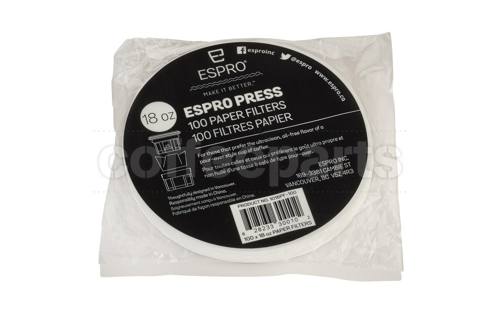 Espro Paper Filters suits P5 Press : 100 Pack