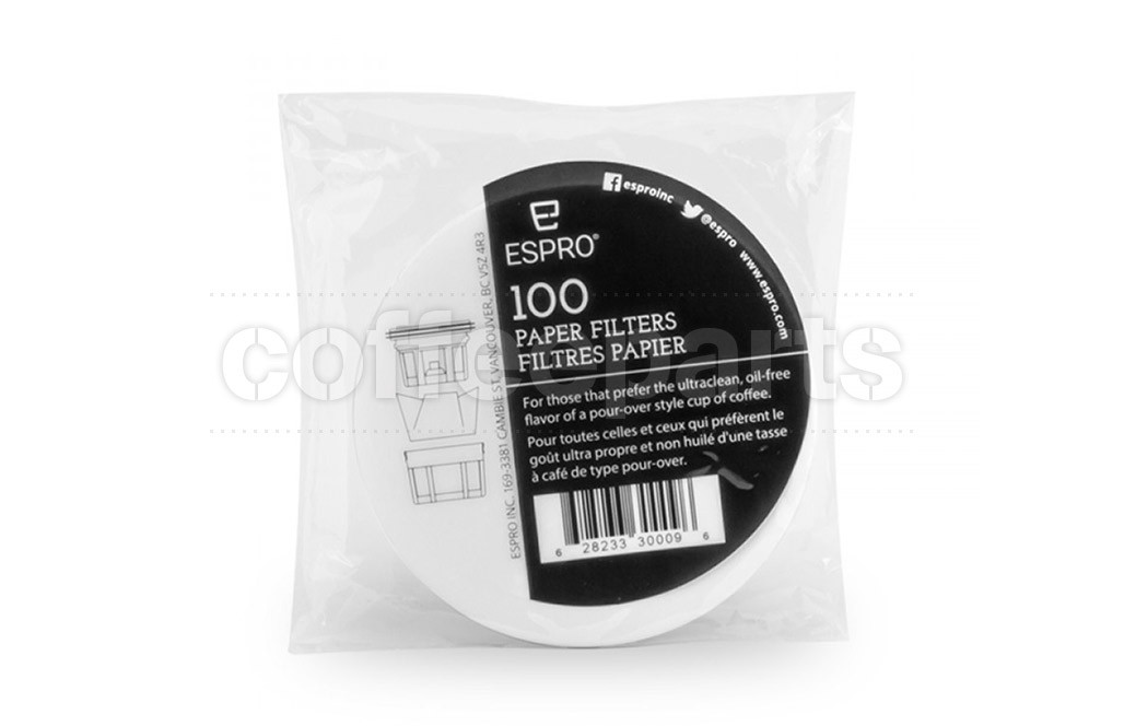 Espro Paper Filters suits Travel Press : 100 Pack