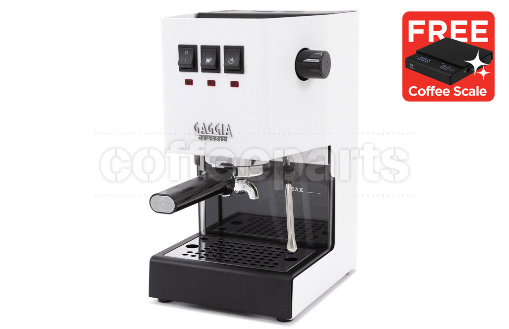 Gaggia Classic EVO PRO Espresso Coffee Machine: Polar White