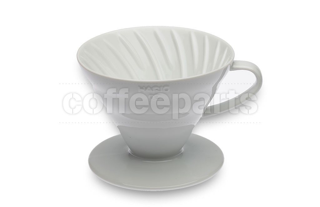 Hario 2-Cup V60 White Ceramic Coffee Dripper