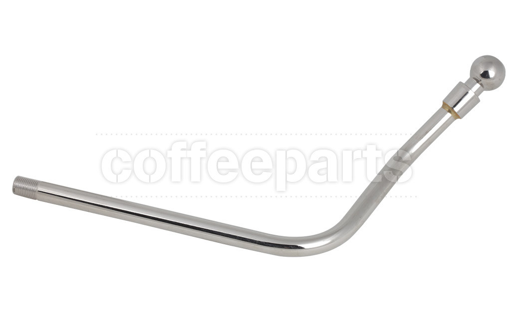 Stainless steel steam wand left