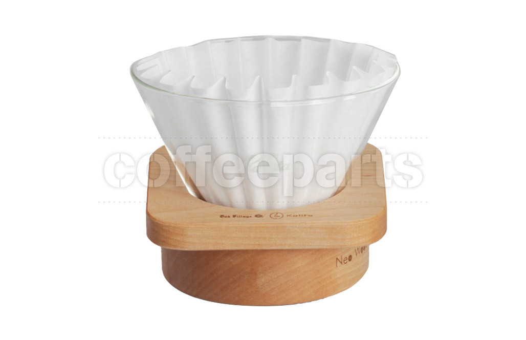 Kalita WDG-185 Square Neo Woods Coffee Dripper (uses Wave Filters)