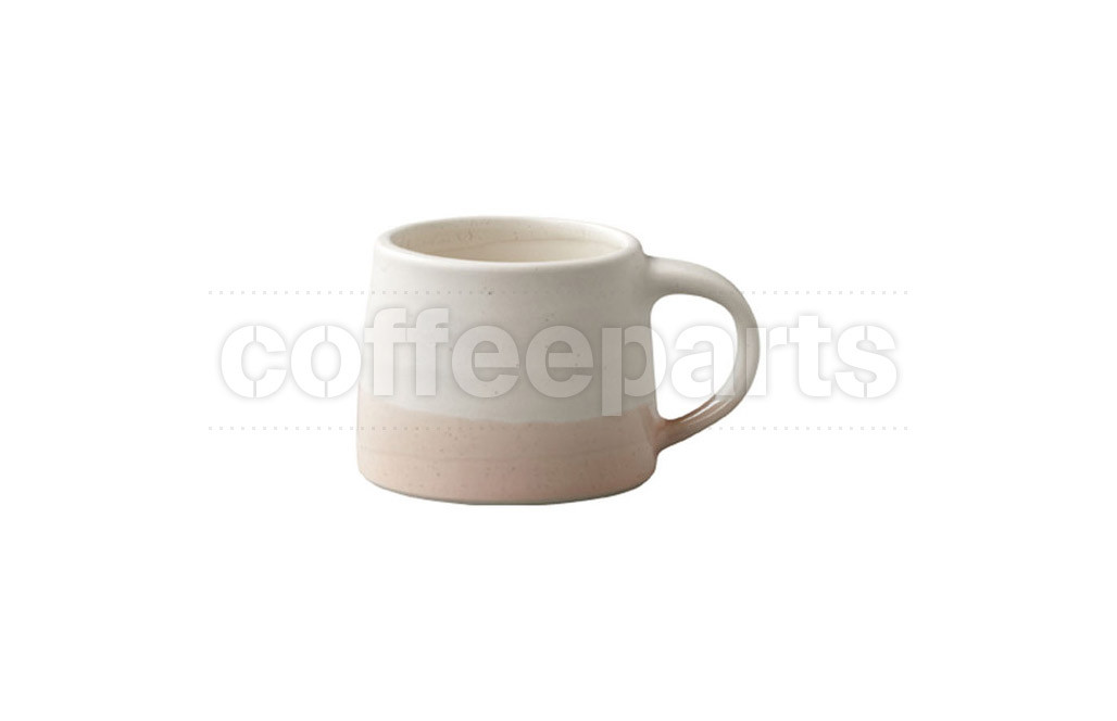 Kinto 110ml Porcelain Mug : White and Pink Beige