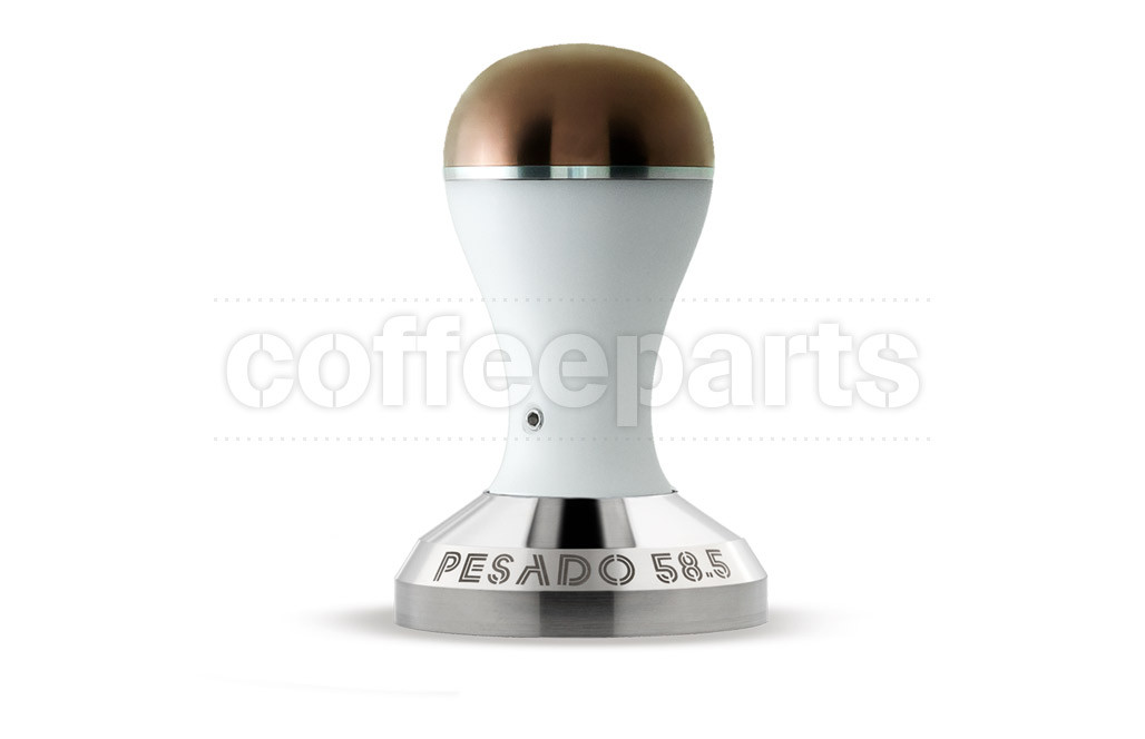 Pesado 58.5mm Coffee Tamper : White and Bronze Modular