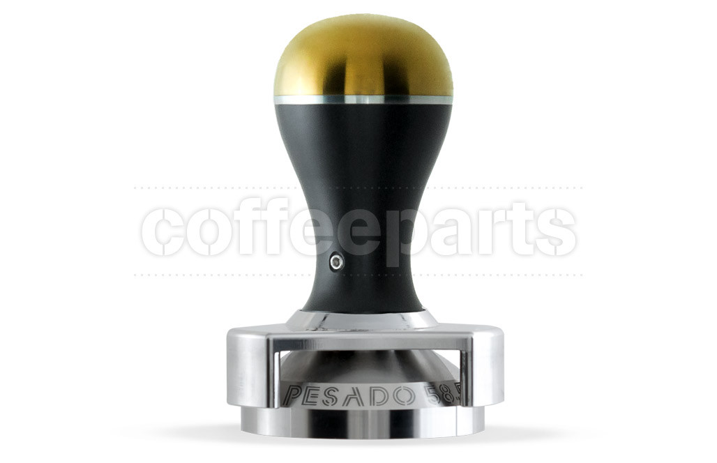 Pesado 58.5mm Coffee Tamper Depth Adjuster : Black and Gold Modular