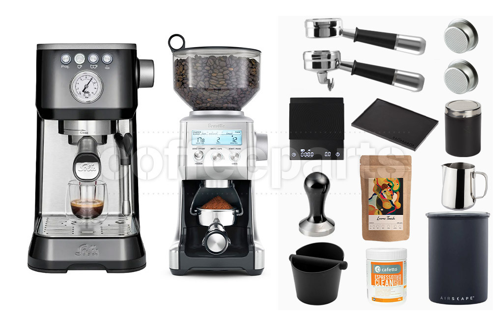 Solis & Breville Pro Barista Machine Package: Black
