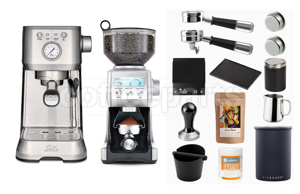 Solis & Breville Pro Barista Machine Package: Silver