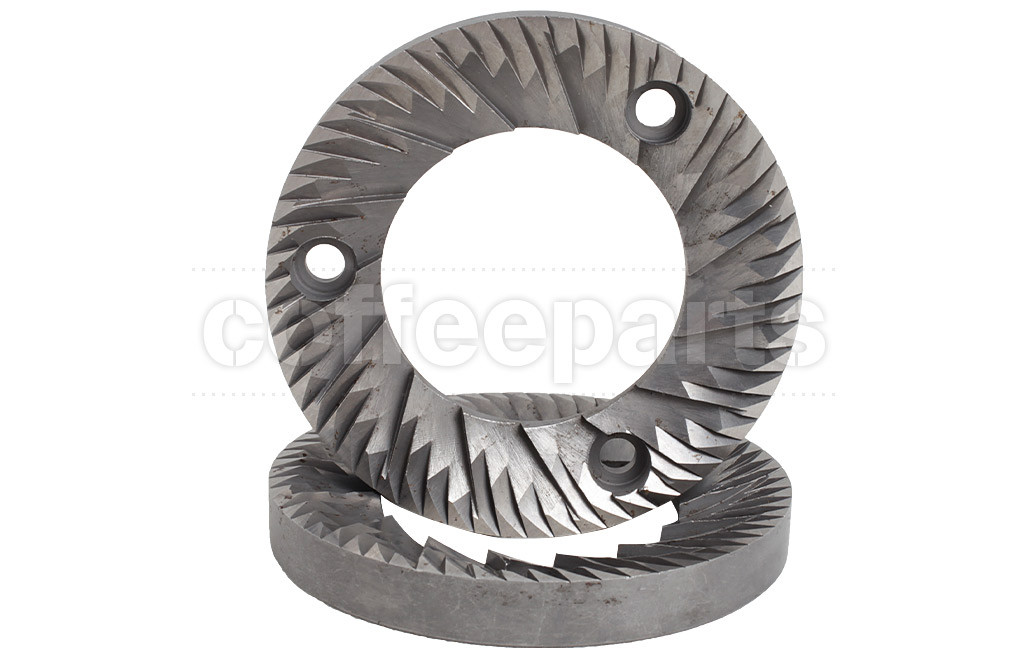 Steel Flat Burrs 75mm Set 