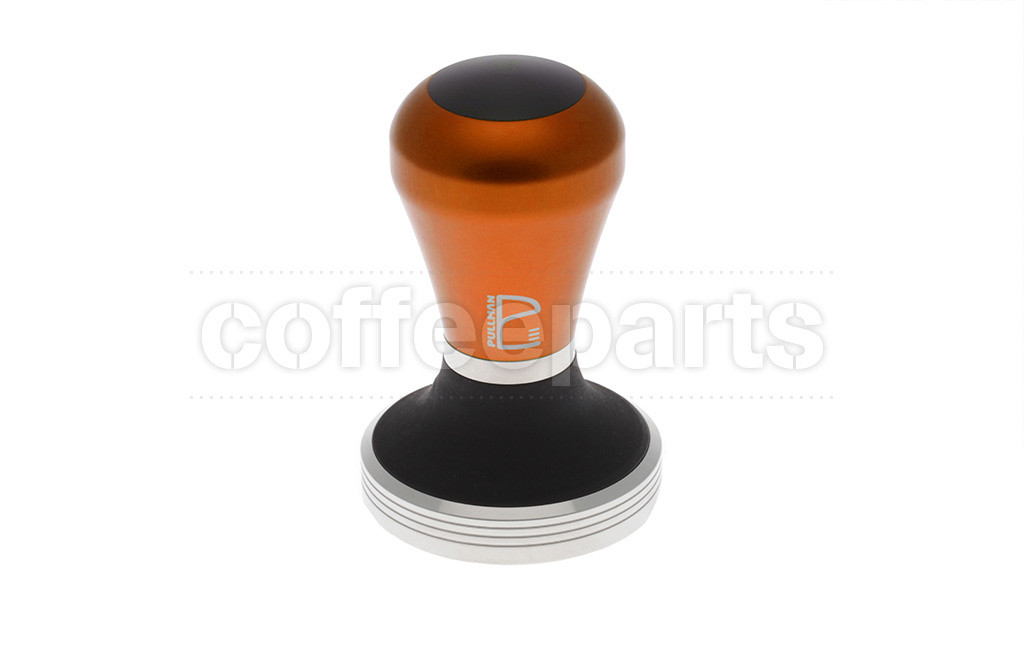 Pullman Barista 58.3mm Flat with Tiger Orange Handle