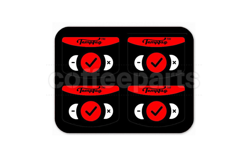 TempTag Stickon Milk Jug Thermometer TRI Red x 4 Pack