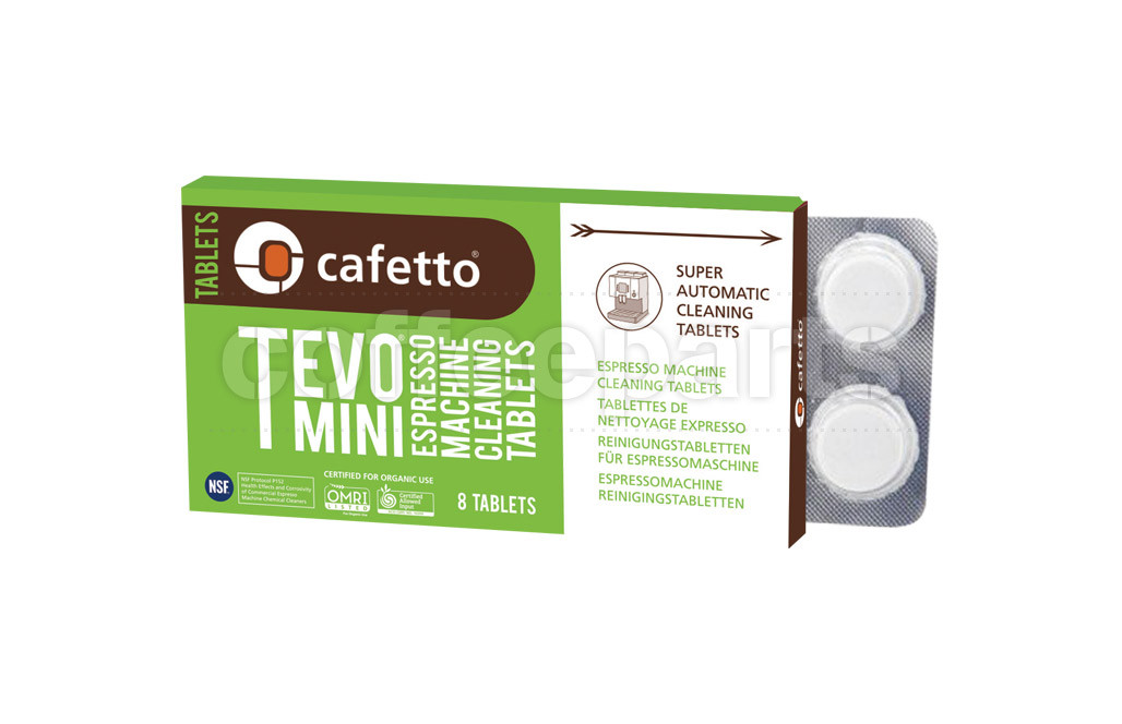 Cafetto Tevo Mini Organic Espresso: 8 x Tabs Blister Pack 
