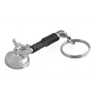Portafilter with Double Spout Silver Keyring