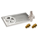 Coffeeparts Large milk jug rinser with PLV valve and Hose Fittings