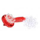 Espazzola 58mm Grouphead Cleaning Brush with Replacement Membrane: Red