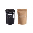 Friis Black Coffee Storage Vault with 250g Coffee