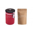 Friis Red Coffee Storage Vault with 250g Coffee