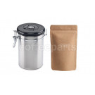 Friis Silver Coffee Storage Vault with 250g Coffee