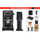 Gaggia Classic E24 / Bricks 01S Espresso Machine Package: Black