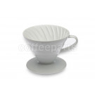 Hario 2-Cup V60 White Ceramic Coffee Dripper
