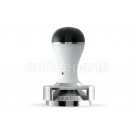 Pesado 58.5mm Modular Coffee Tamper with Depth Adjuster: White and Black