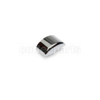 Silver oval button