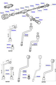 Gaggia - Steam and hot water valves 1