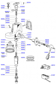 Group head e61 lever operated